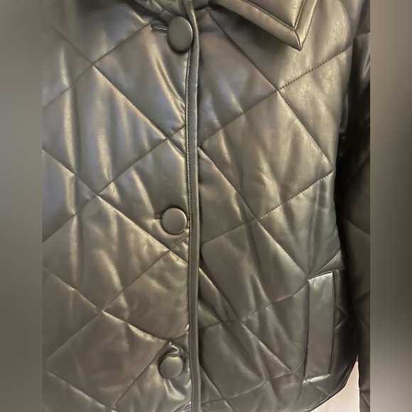 Quilted Pleather Jacket - Picture 3 of 4